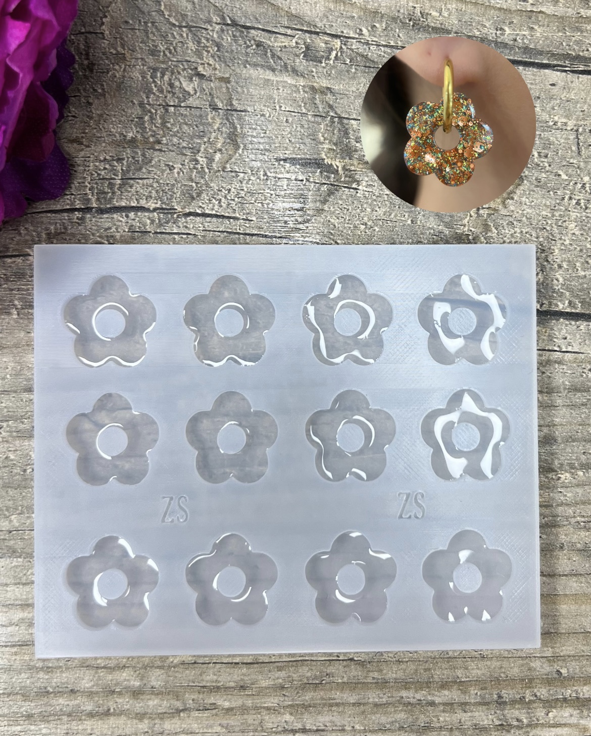 Moule Fleur 5 pétales 25mm