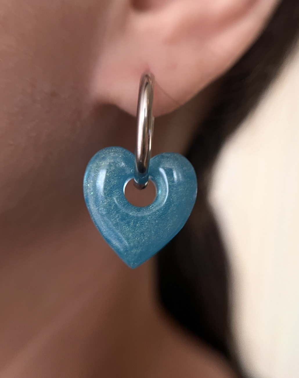 Coeur Bleu irisé
