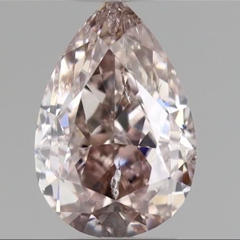 Diamants naturel 1,00 carats pinkish brown I2