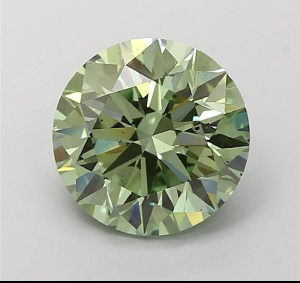 Diamant synthétique Rond vert