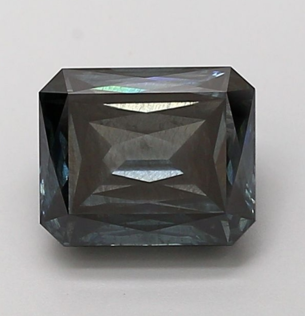 Diamant laboratoire Fancy Deep Grey Bleue