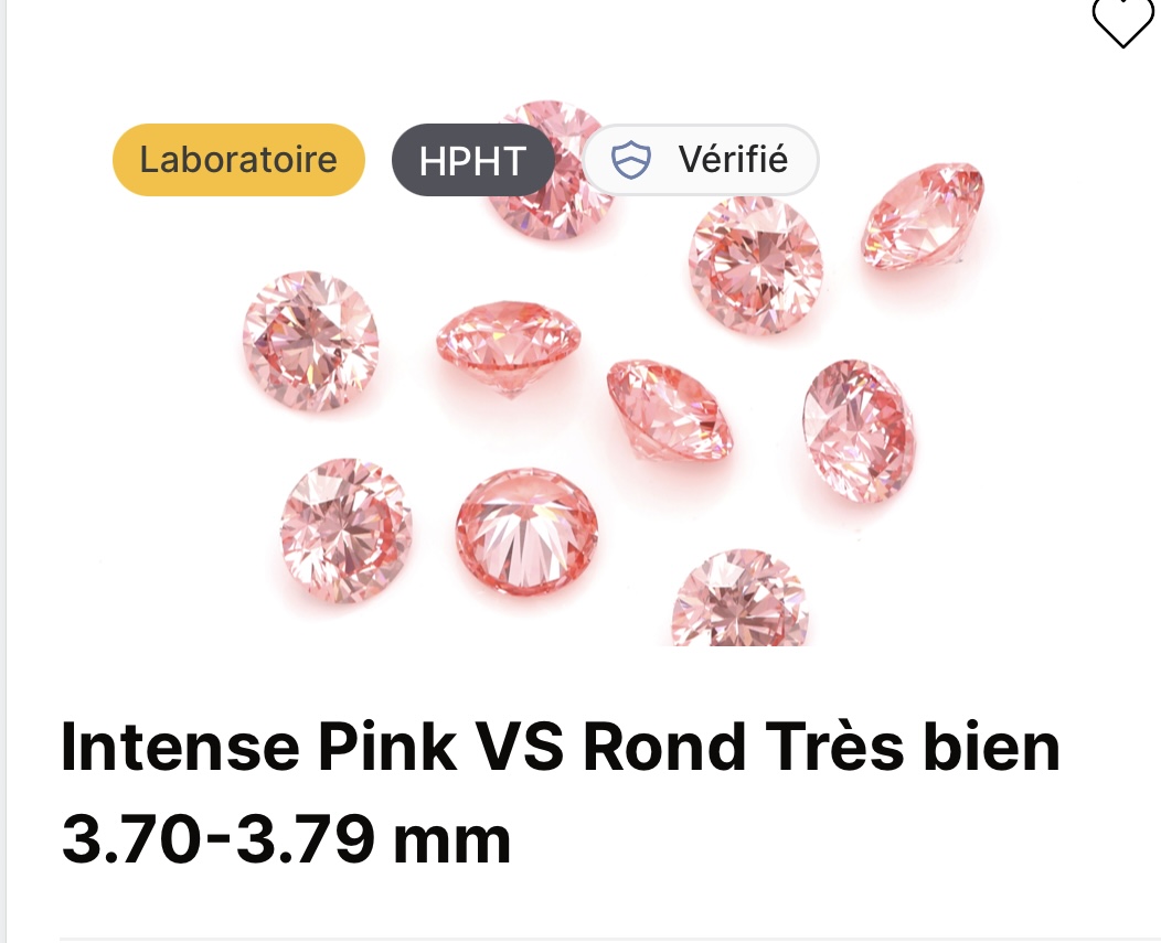 Pavage synthétique  Rose 