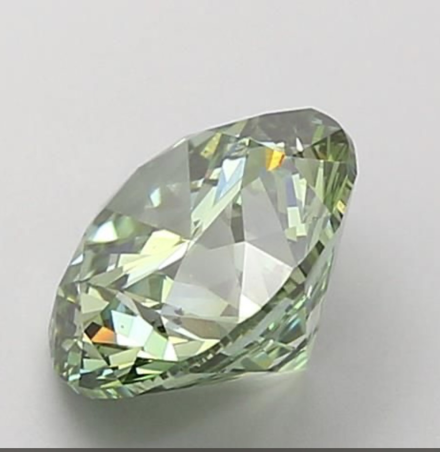 Diamant synthétique Rond vert