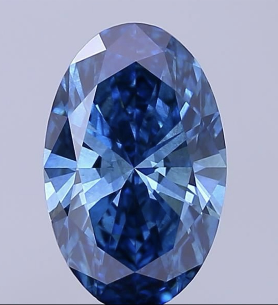 Diamant laboratoire Fancy vive Blue