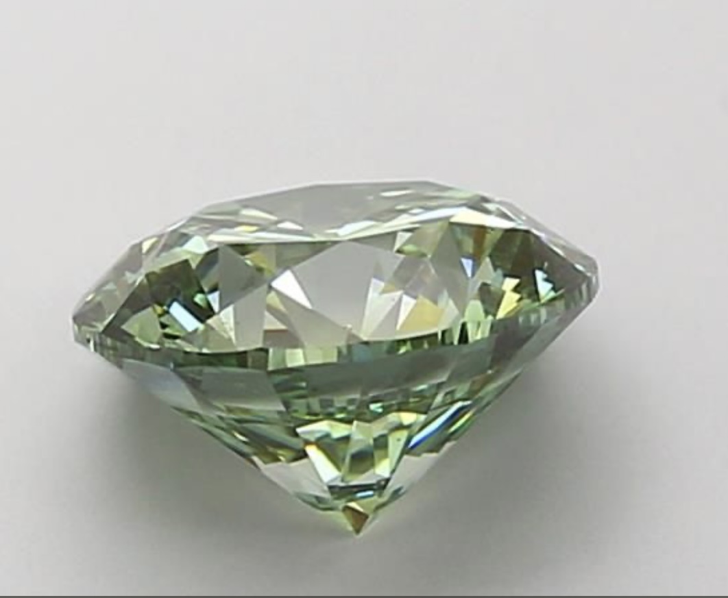 Diamant synthétique Rond vert