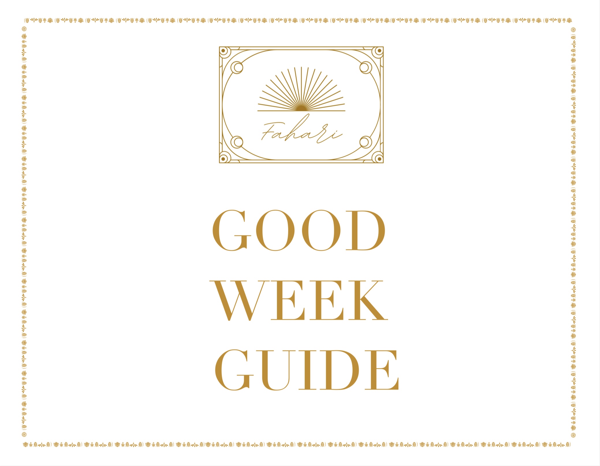 Good Week Guide