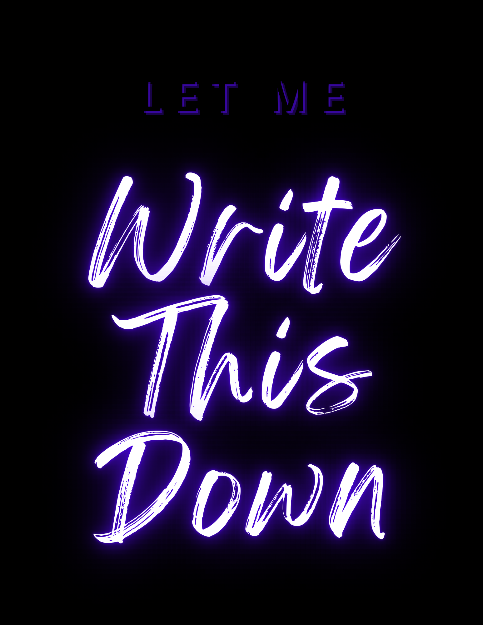 Let Me Write This Down - Blue Notebook
