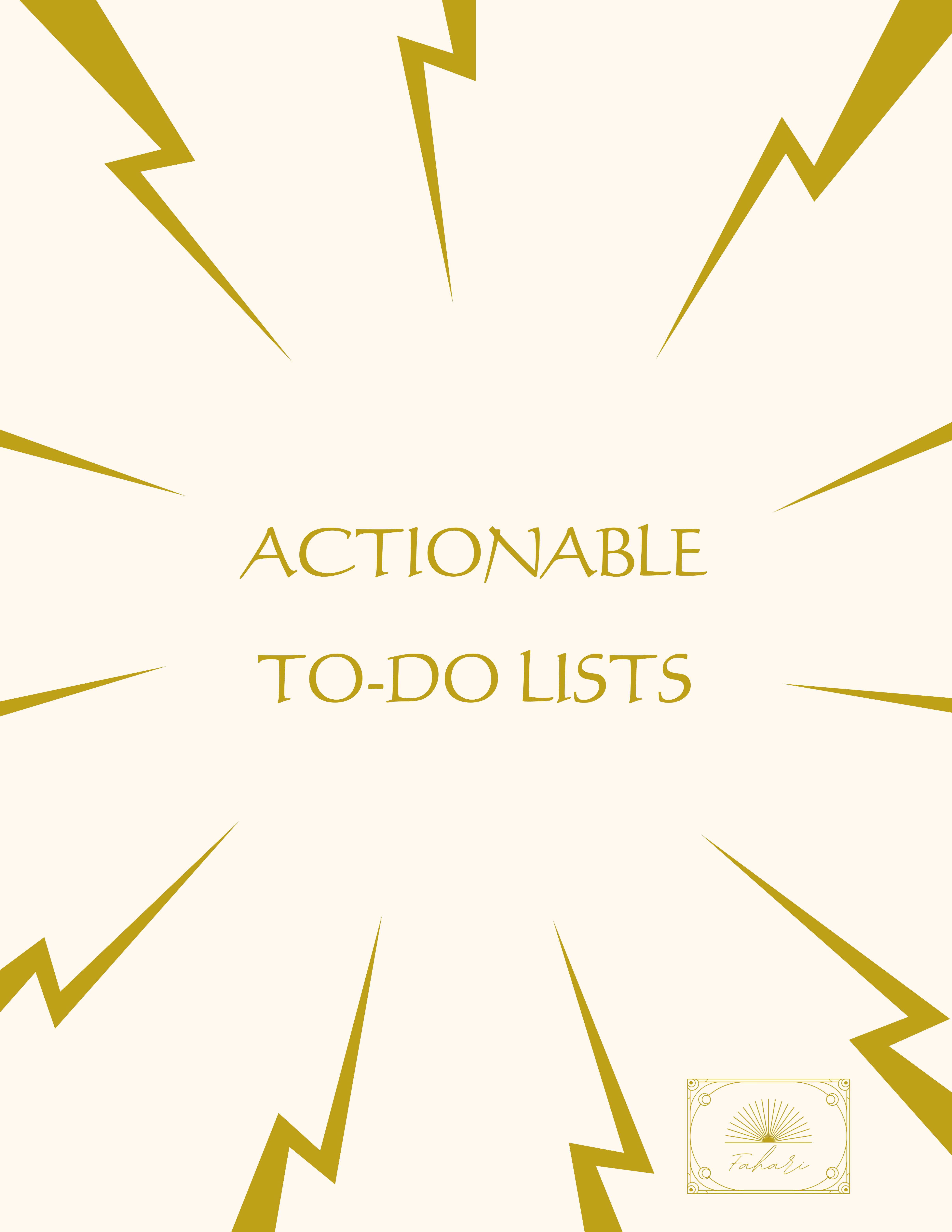 Actionable To-Do Lists