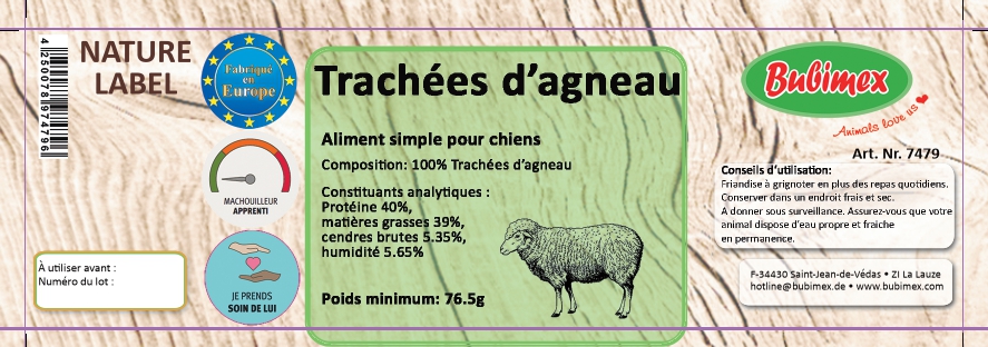 Trachée d'agneau