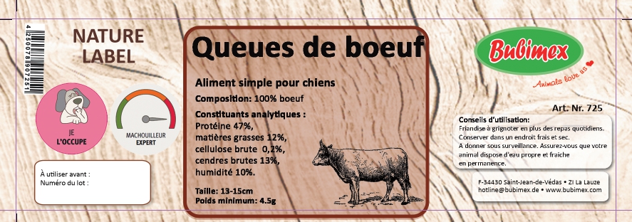 Queue de bœuf 15cm