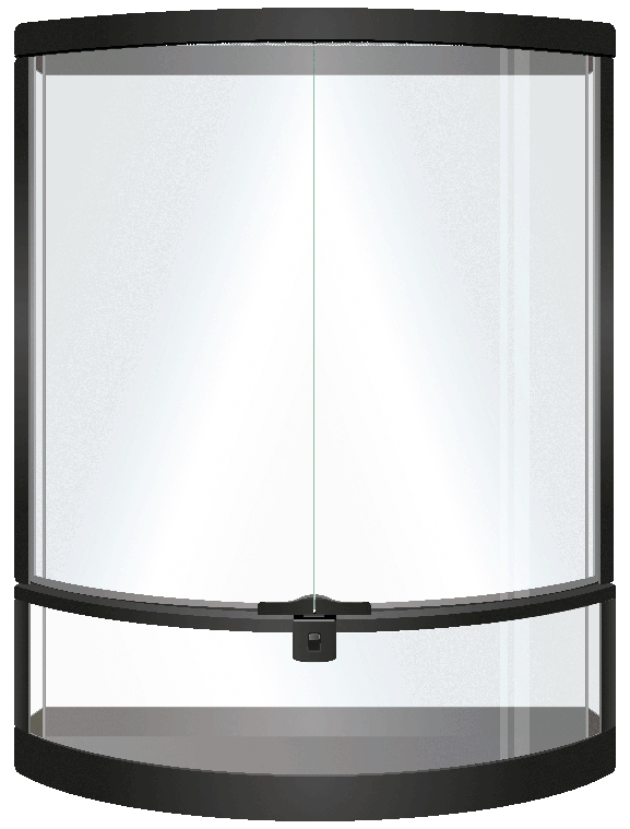 Repto Terrarium Half-moon 56x28x64cm