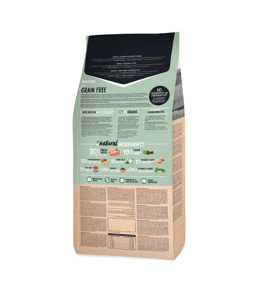 OWNAT JUST GRAIN FREE POULET (CHIEN ADULTE)