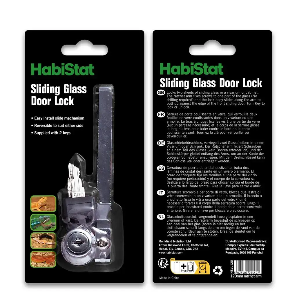 Habistat vivarium serrure