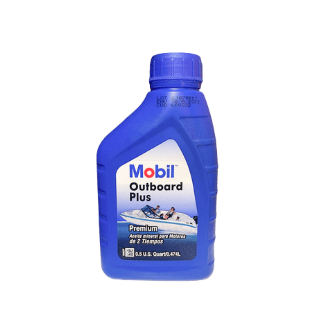 ACEITE MOBIL OUTBOARD PLUS 50:1 2 TIEMPOS PINTA 500ML