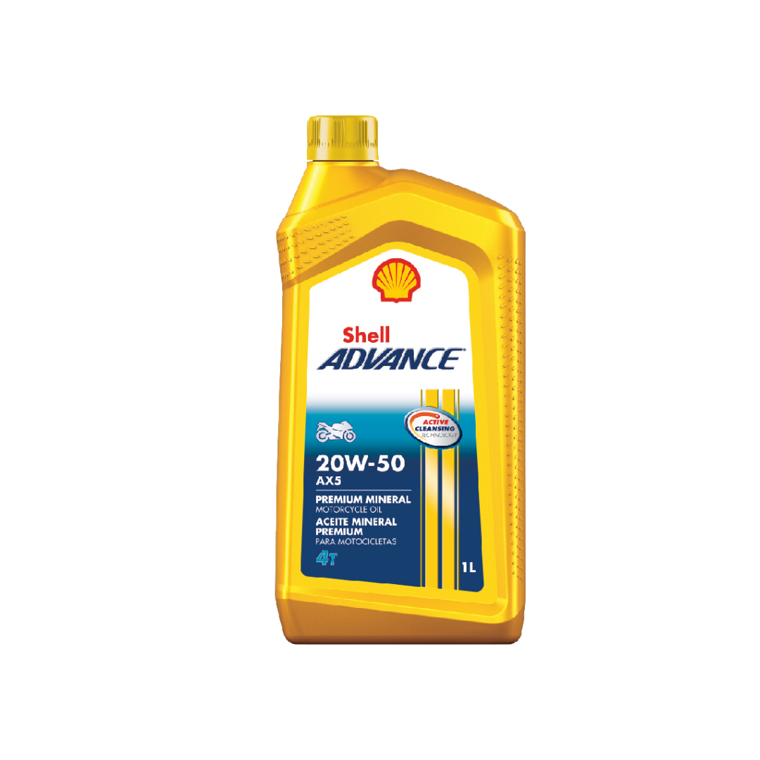 ACEITE SHELL ADVANCE 20W50 AX5 MINERAL 
