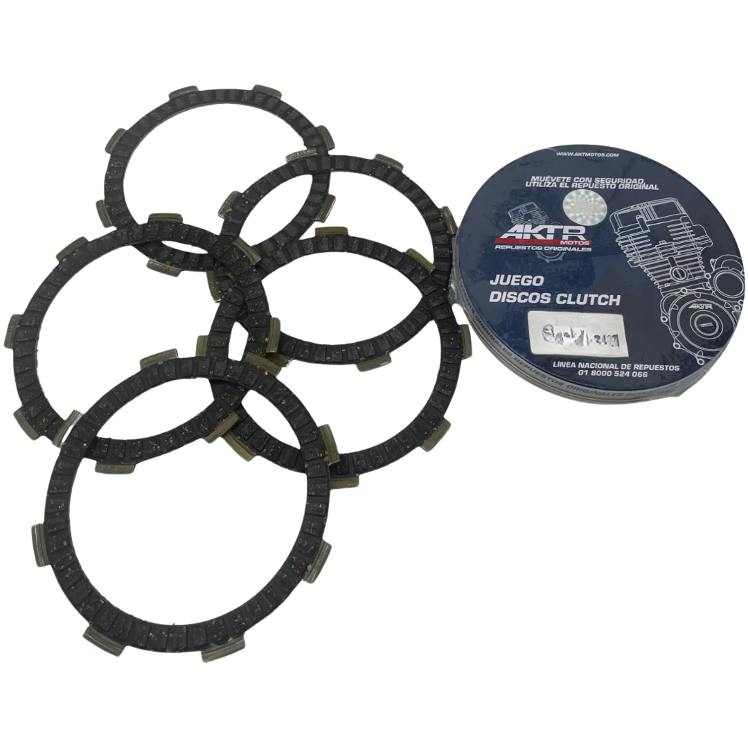 KIT DISCOS CLUTCH AKT125/ EVO125 / TTR125 / EVO 150 / TTR 150  ORIGINAL