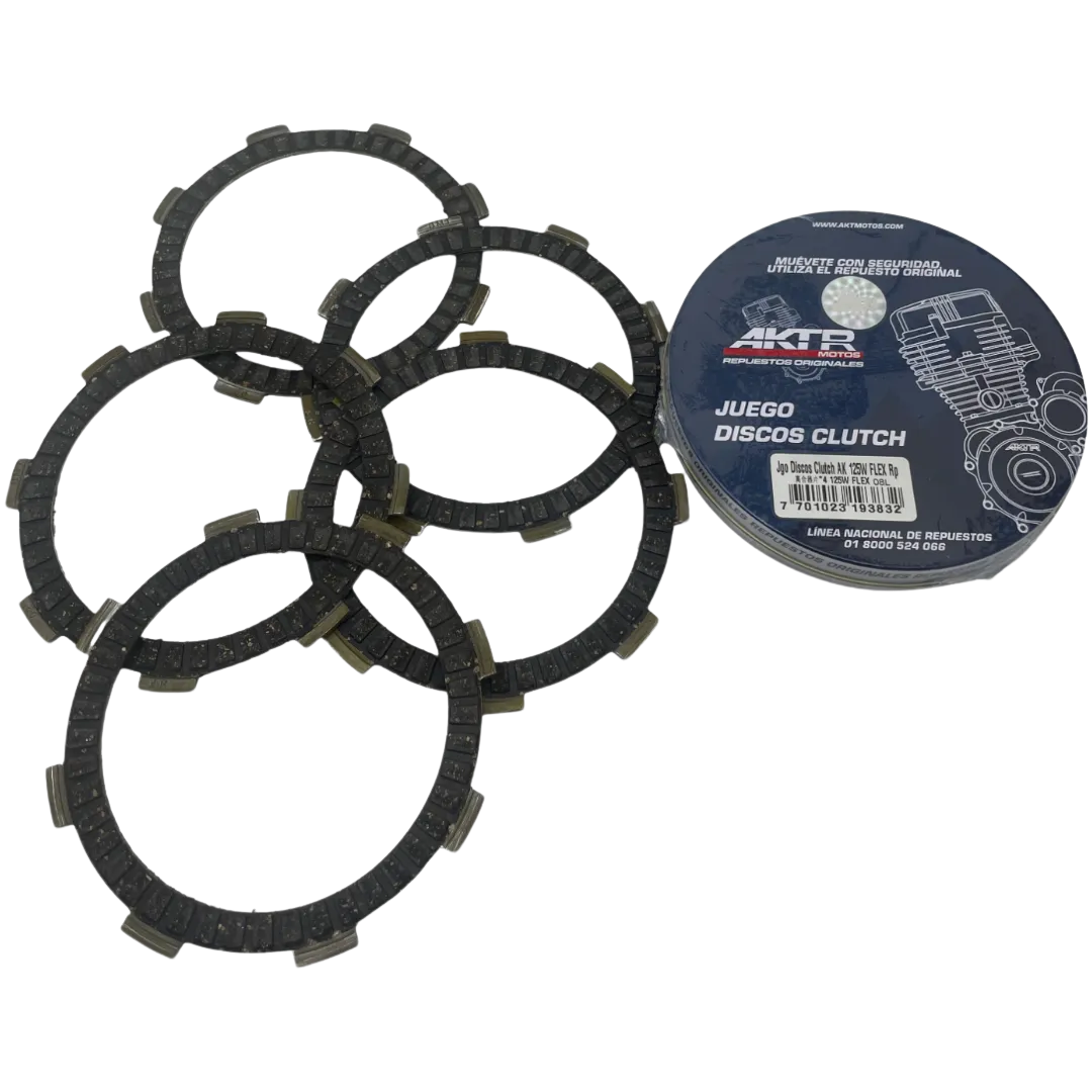 KIT DISCOS CLUTCH AKT FLEX 125 ORIGINAL