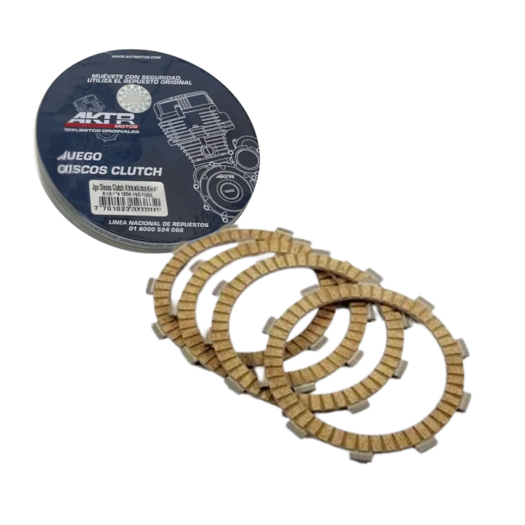 KIT DISCOS CLUTCH AKT 110S ORIGINAL