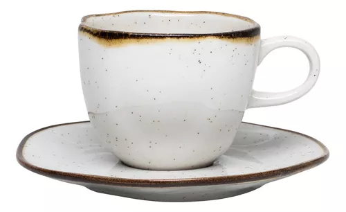 Xícara com Pires - 220ml (bege)