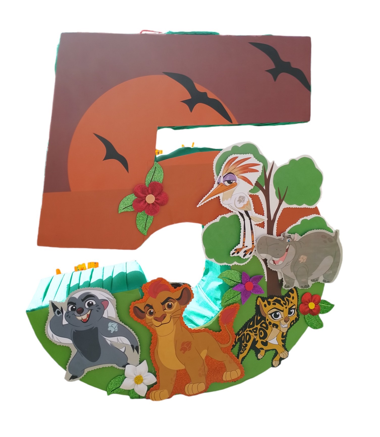 Piñata N5 Con animales de la selva