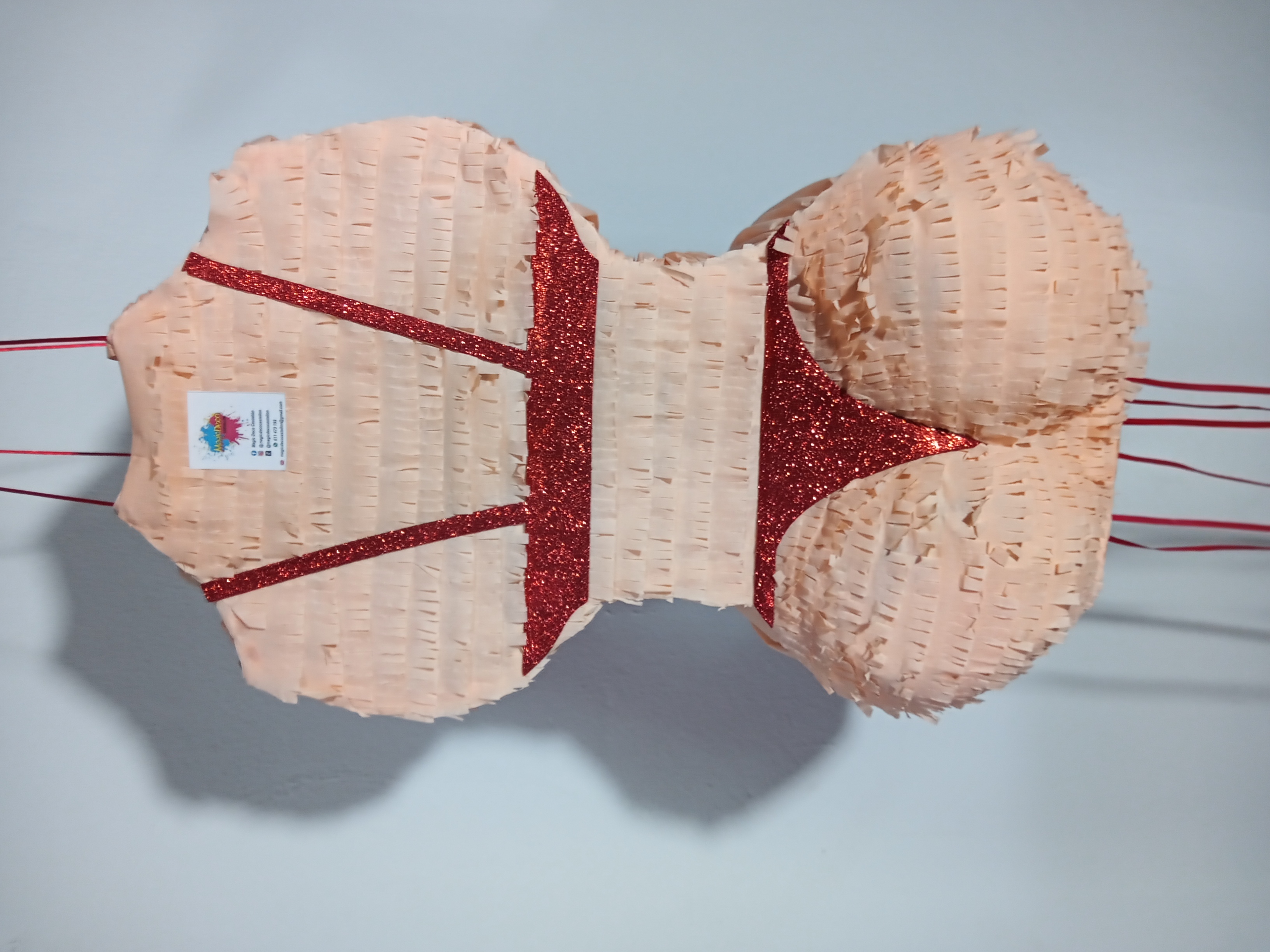 Piñata de diseño doble lado chica en bikini 50cm