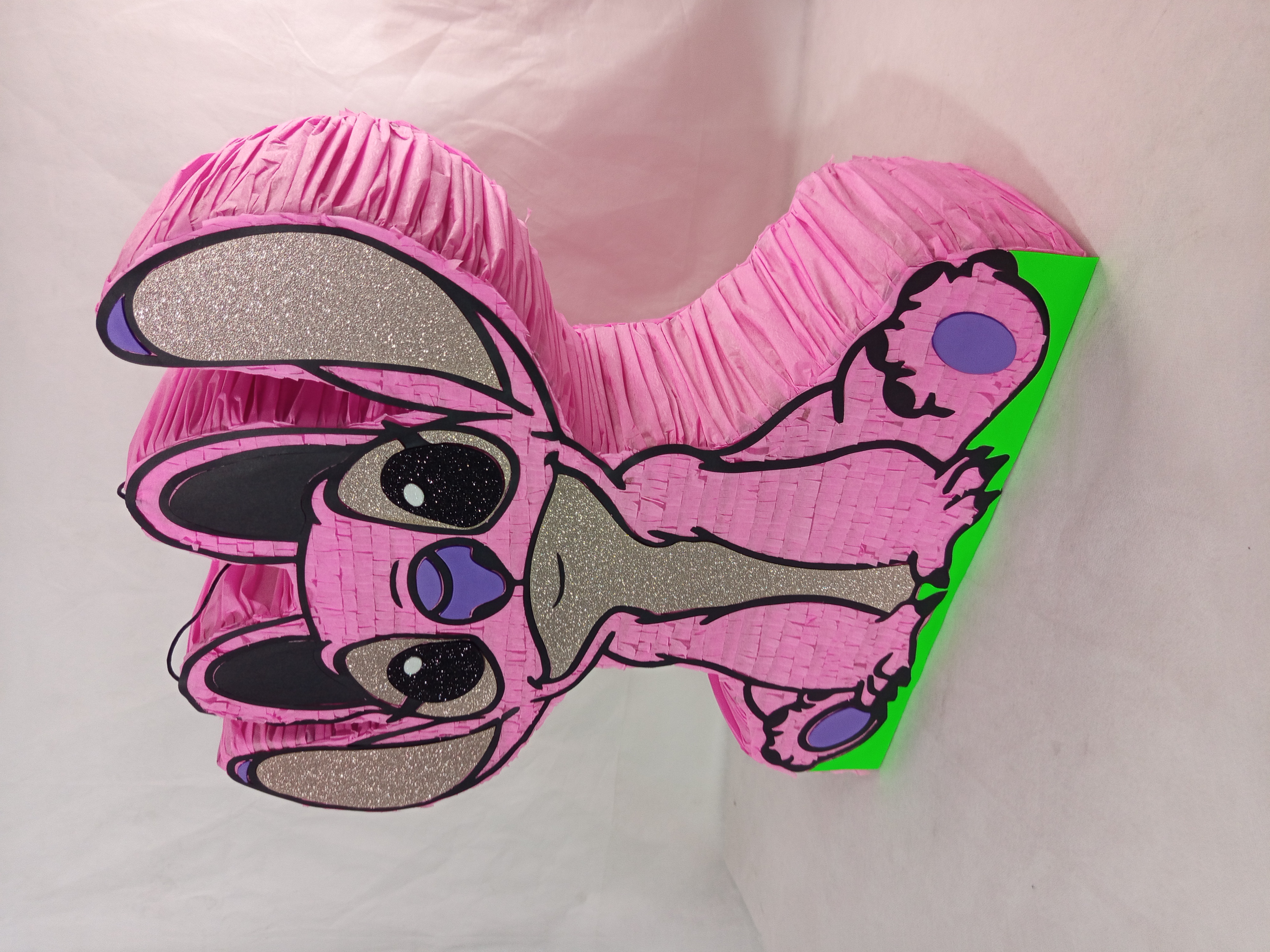 Piñata de Stitch rosa Angel