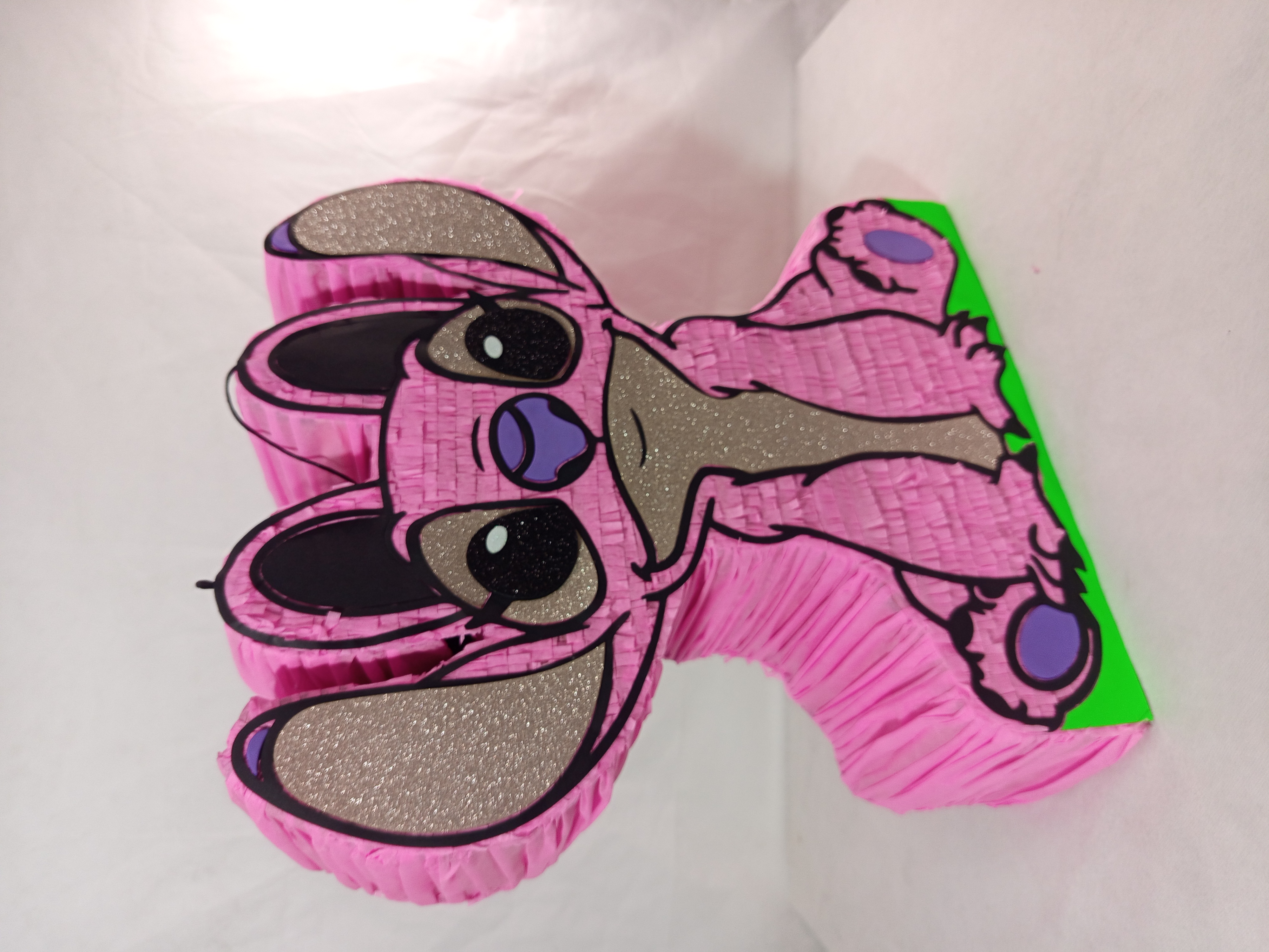 Piñata de Stitch rosa Angel