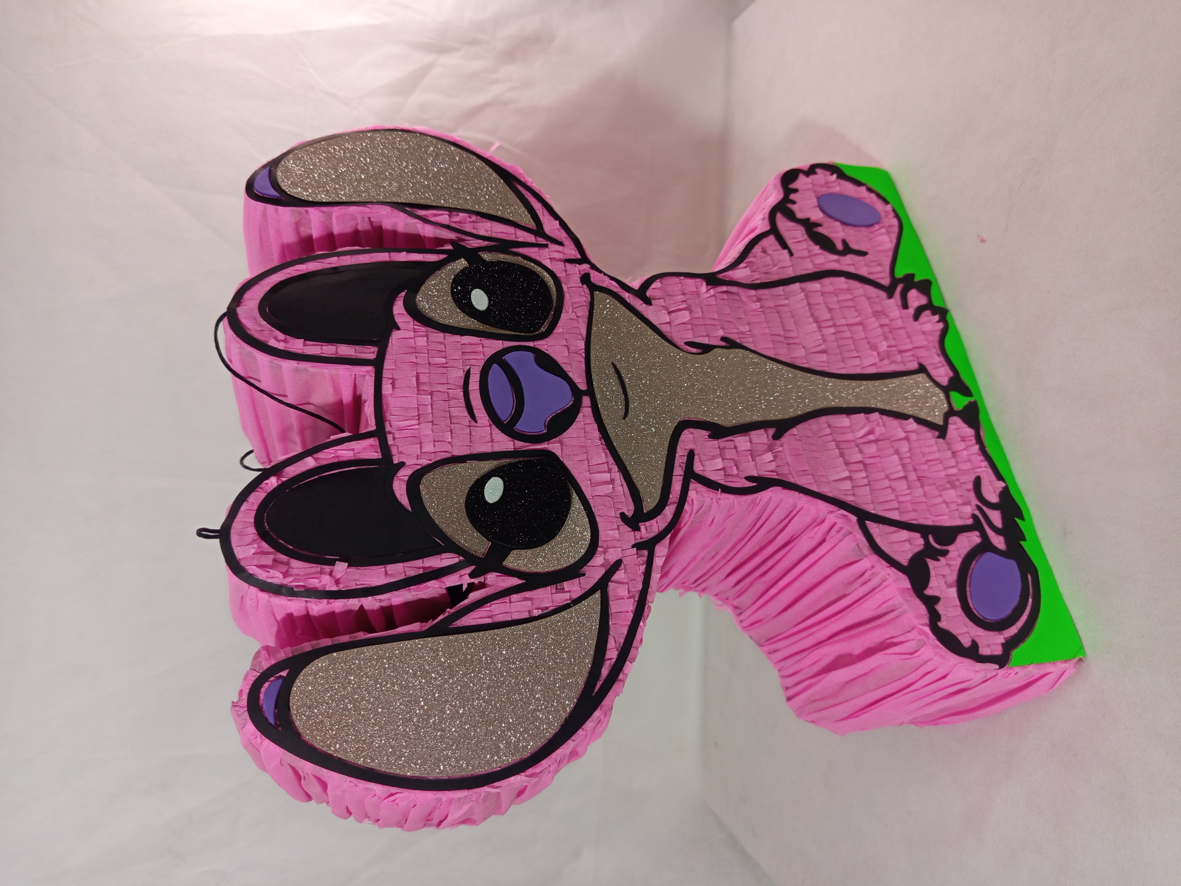 Piñata de Stitch rosa Angel