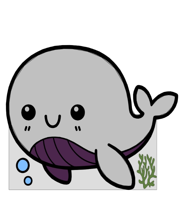 PIÑATA DE BALLENA KAWAI 