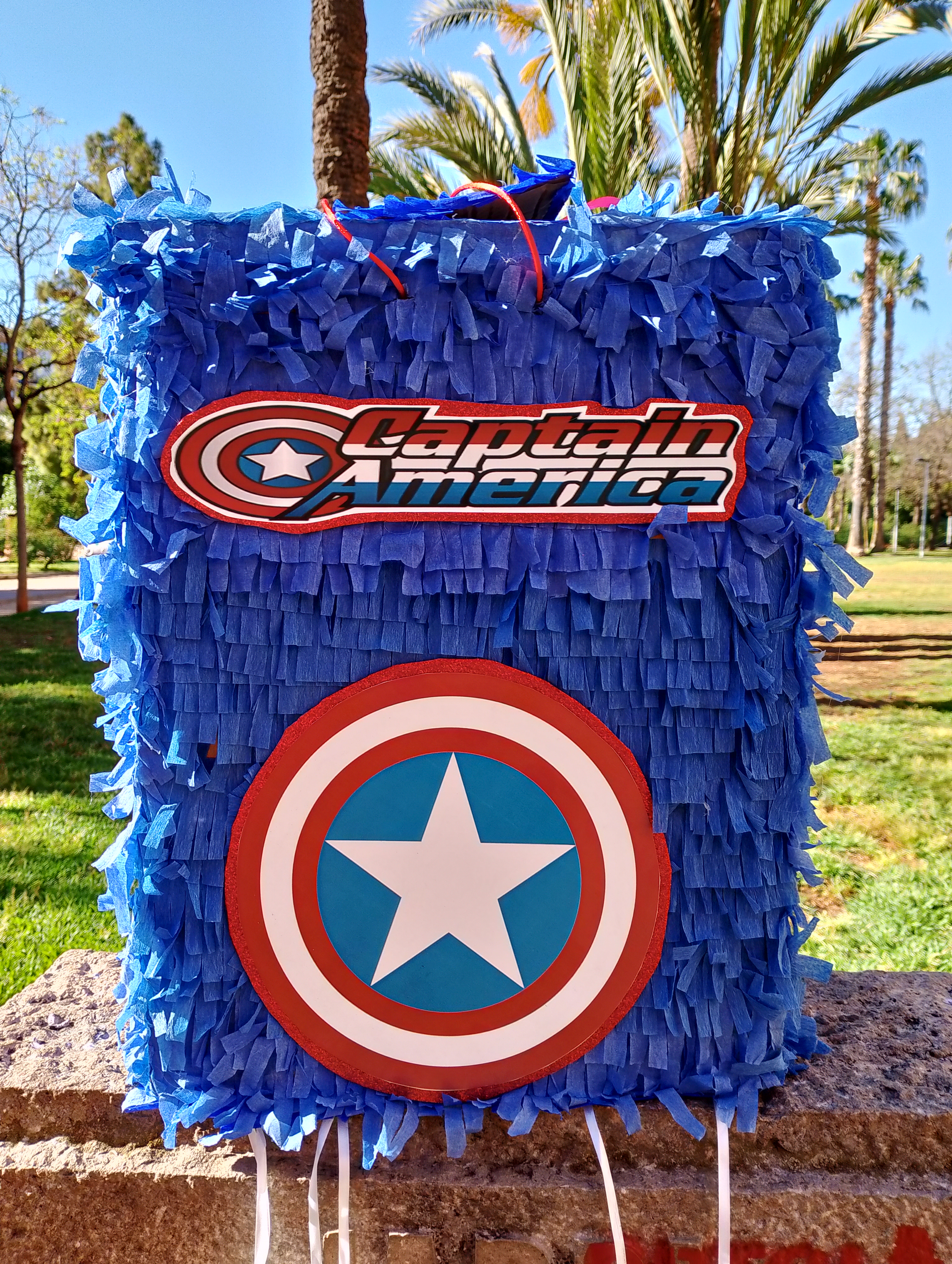 Piñata Rectangular de Capitán América