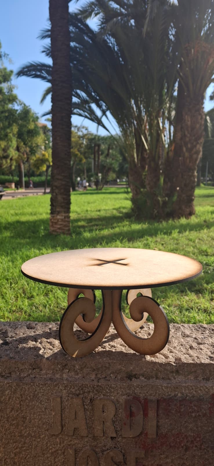 Soporte para bocaditos de 1 piso,  15cm de altura