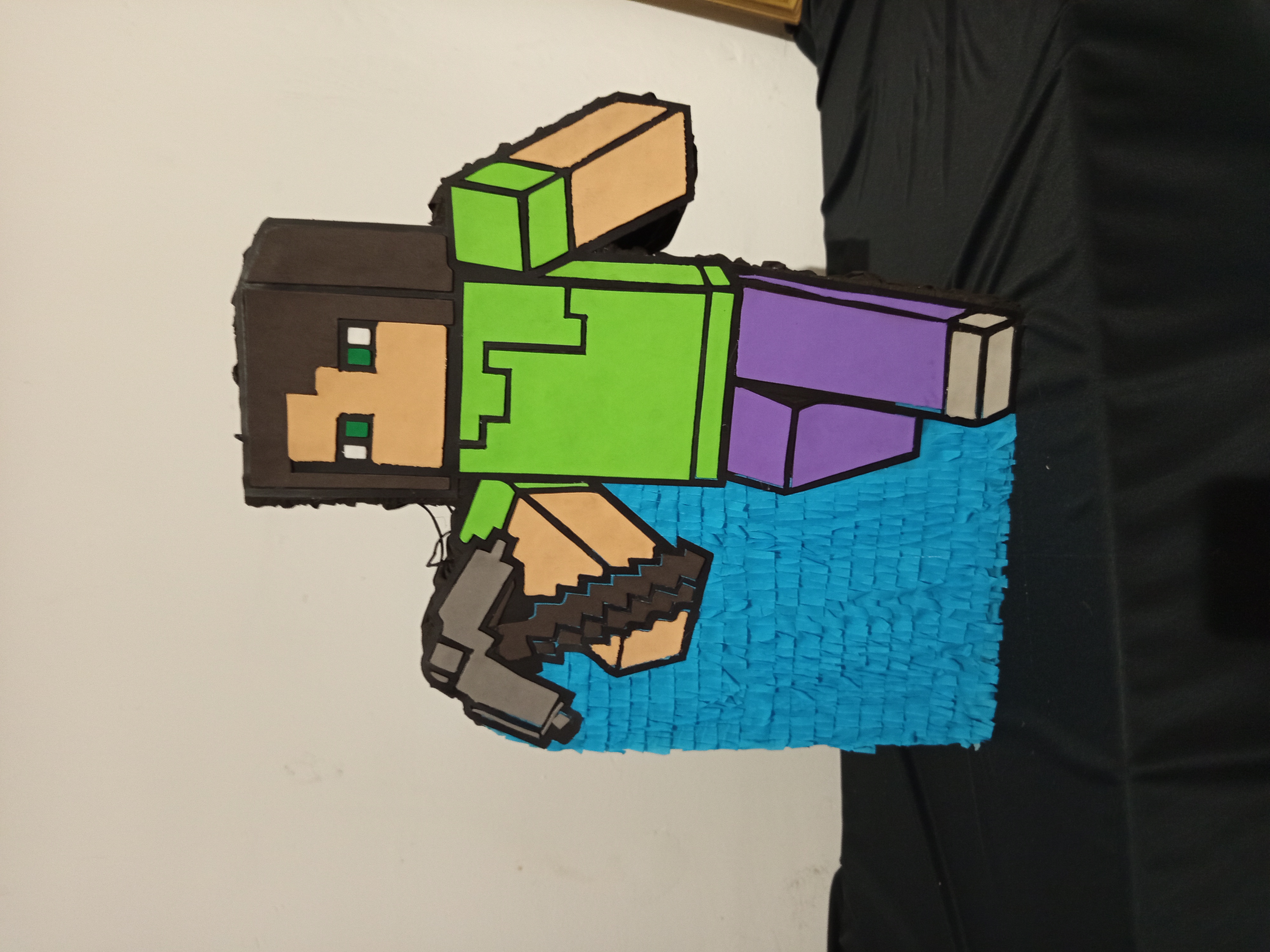 Piñata de Personaje estilo Minecraft