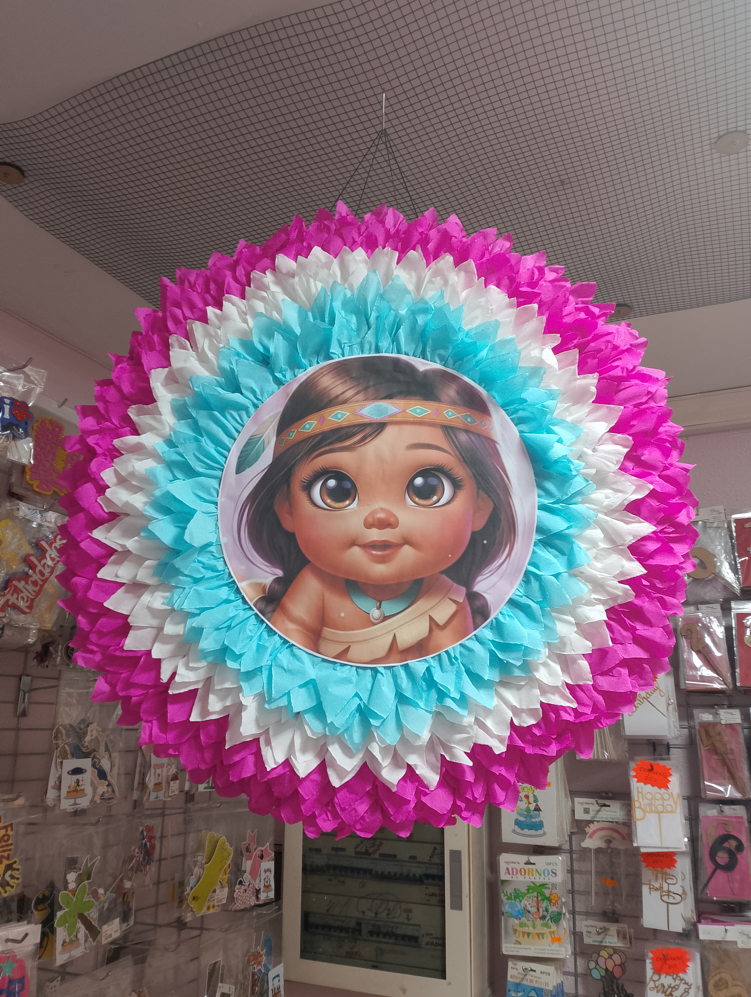 Piñata circular Moana bebe