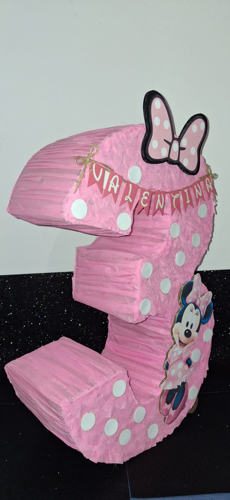 Piñata de Minnie Mouse número 3 de 50CM