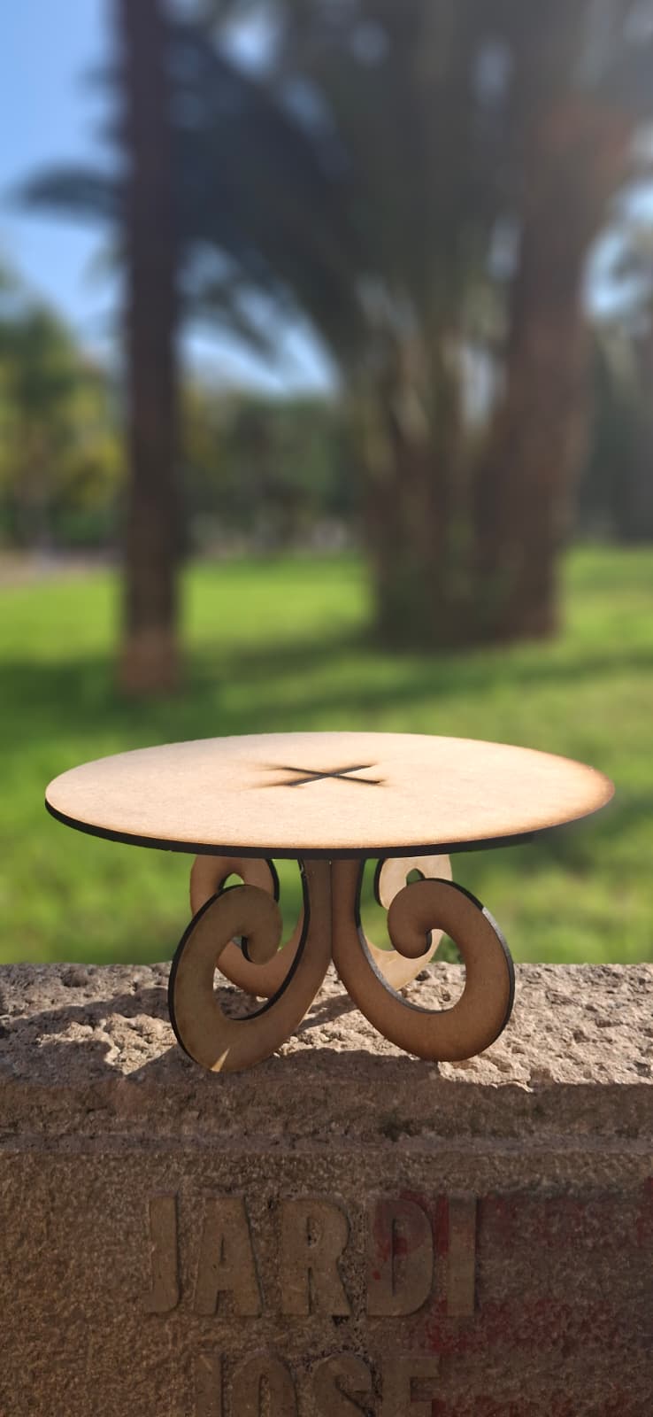 Soporte para bocaditos de 1 piso,  15cm de altura