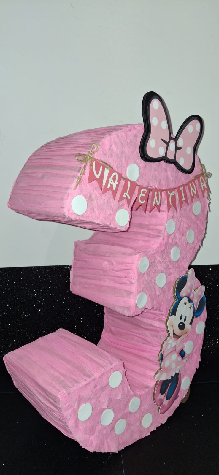 Piñata de Minnie Mouse número 3 de 50CM