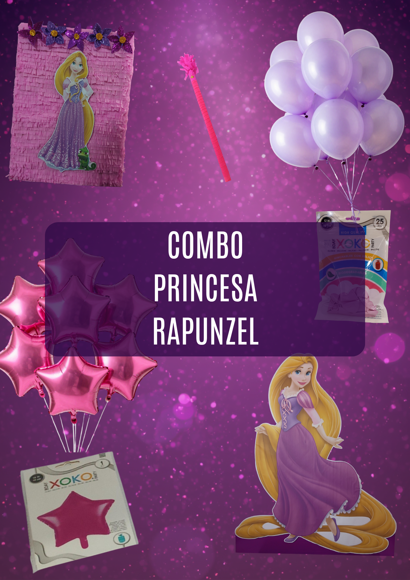 Combo Fiesta Princesa Rapunzel