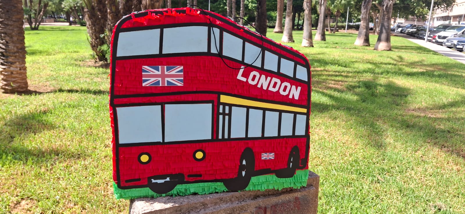 Piñata de Autobús Rojo de Londres
