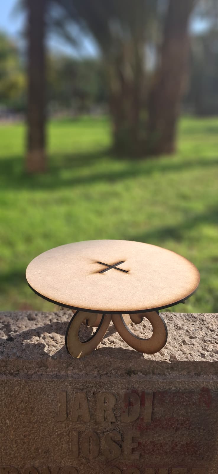 Soporte para bocaditos de 1 piso,  15cm de altura