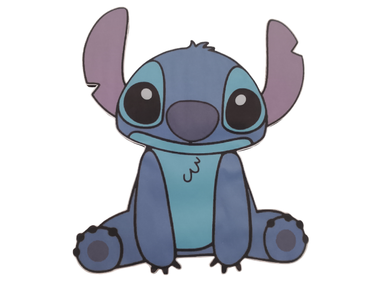 Tres figuras de Stich con base de Carton 