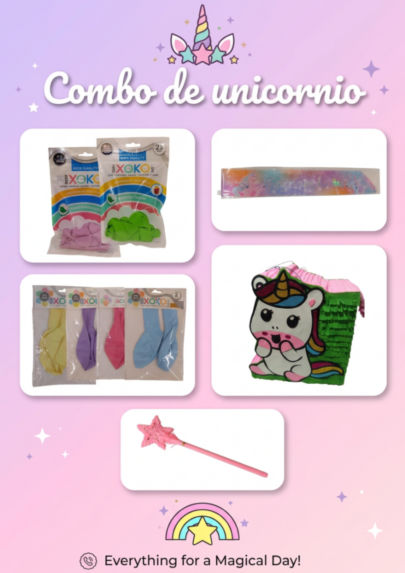 Combo de unicornio