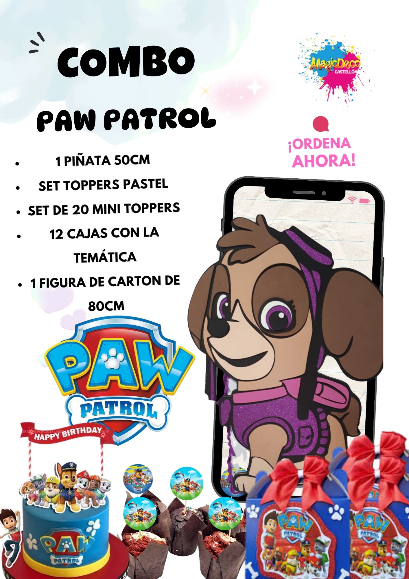 Combo Fiestero Paw Patrol