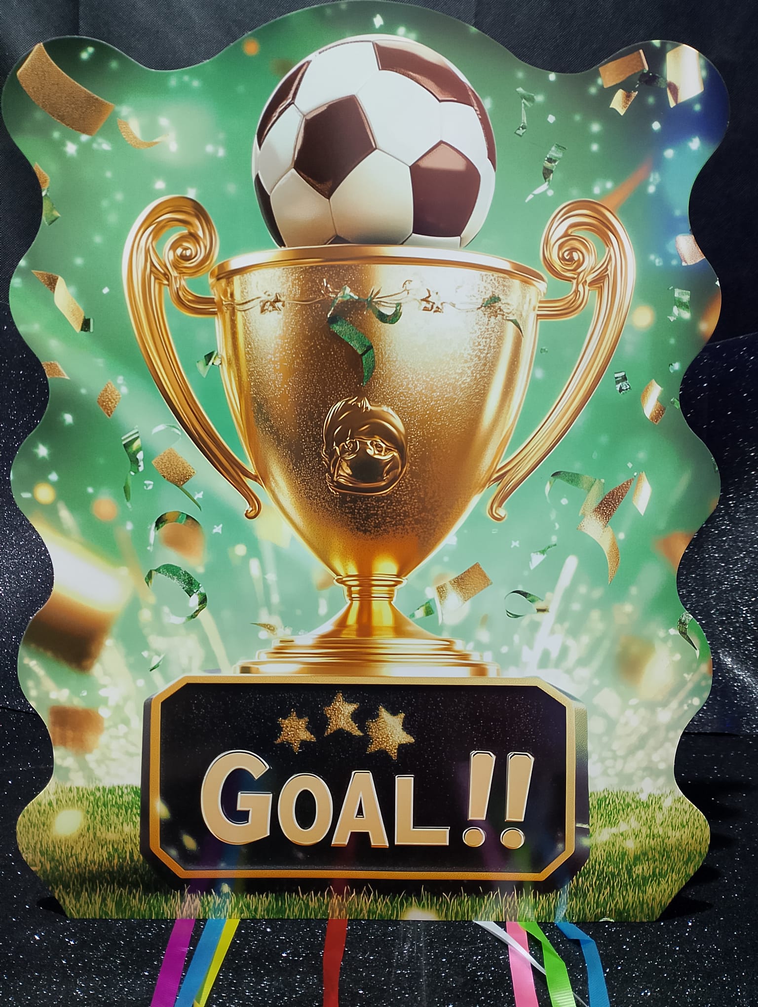 Piñata de copa de futbol