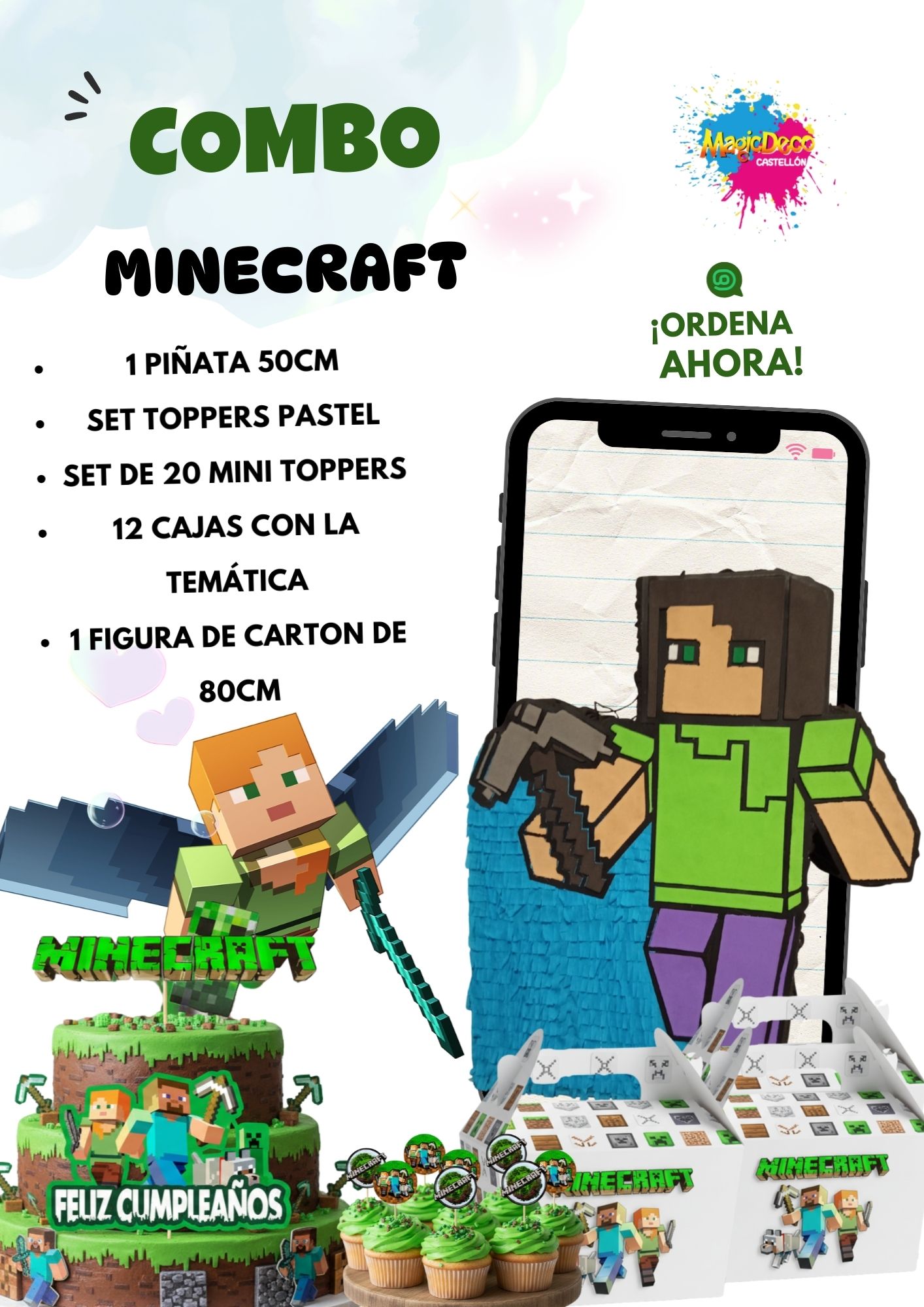 Combo Fiestero Minecraft