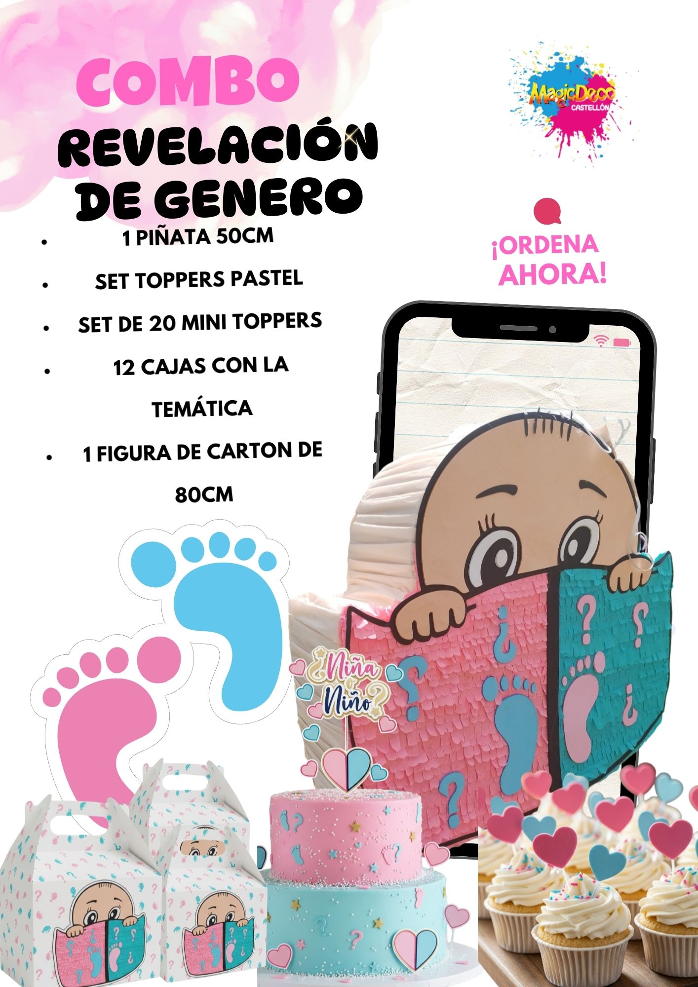 Combo Fiestero de Revelación de Género