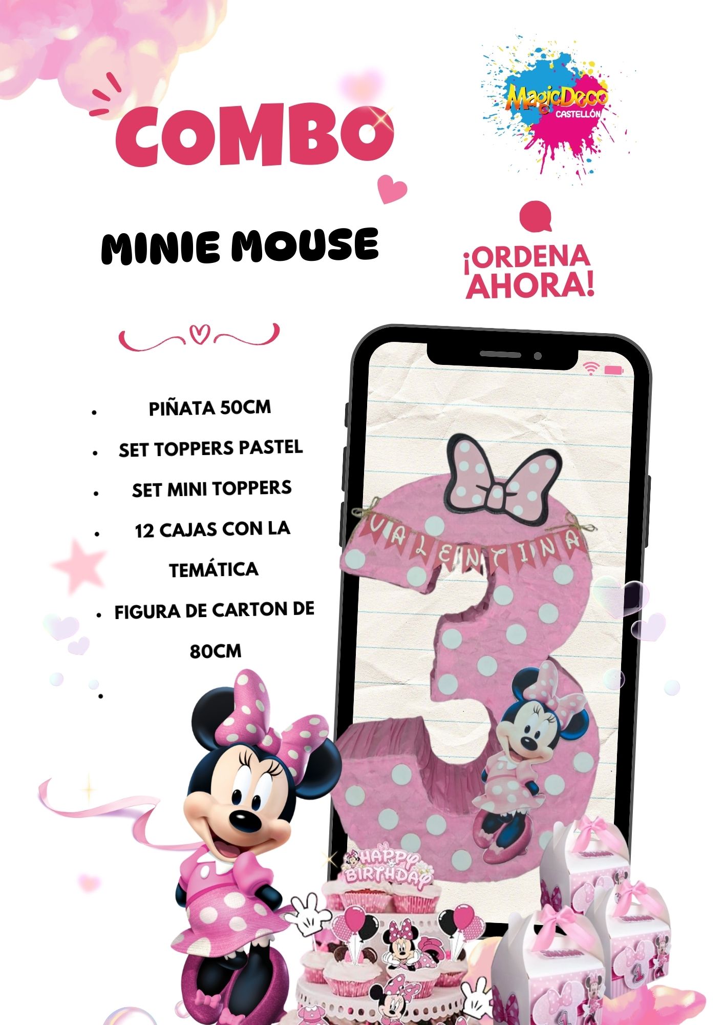 Combo Fiestero Minnie Mouse