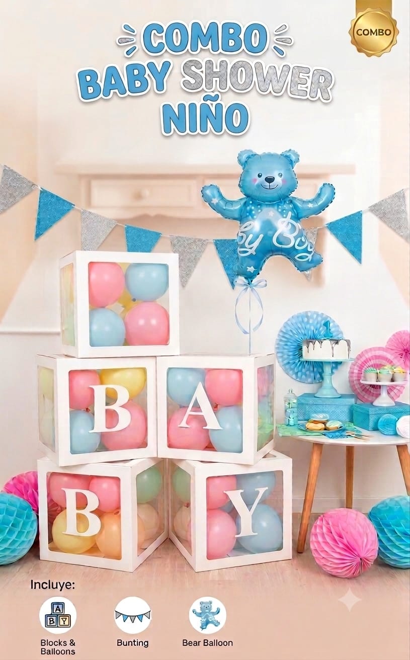 Combo Baby Shower Niño