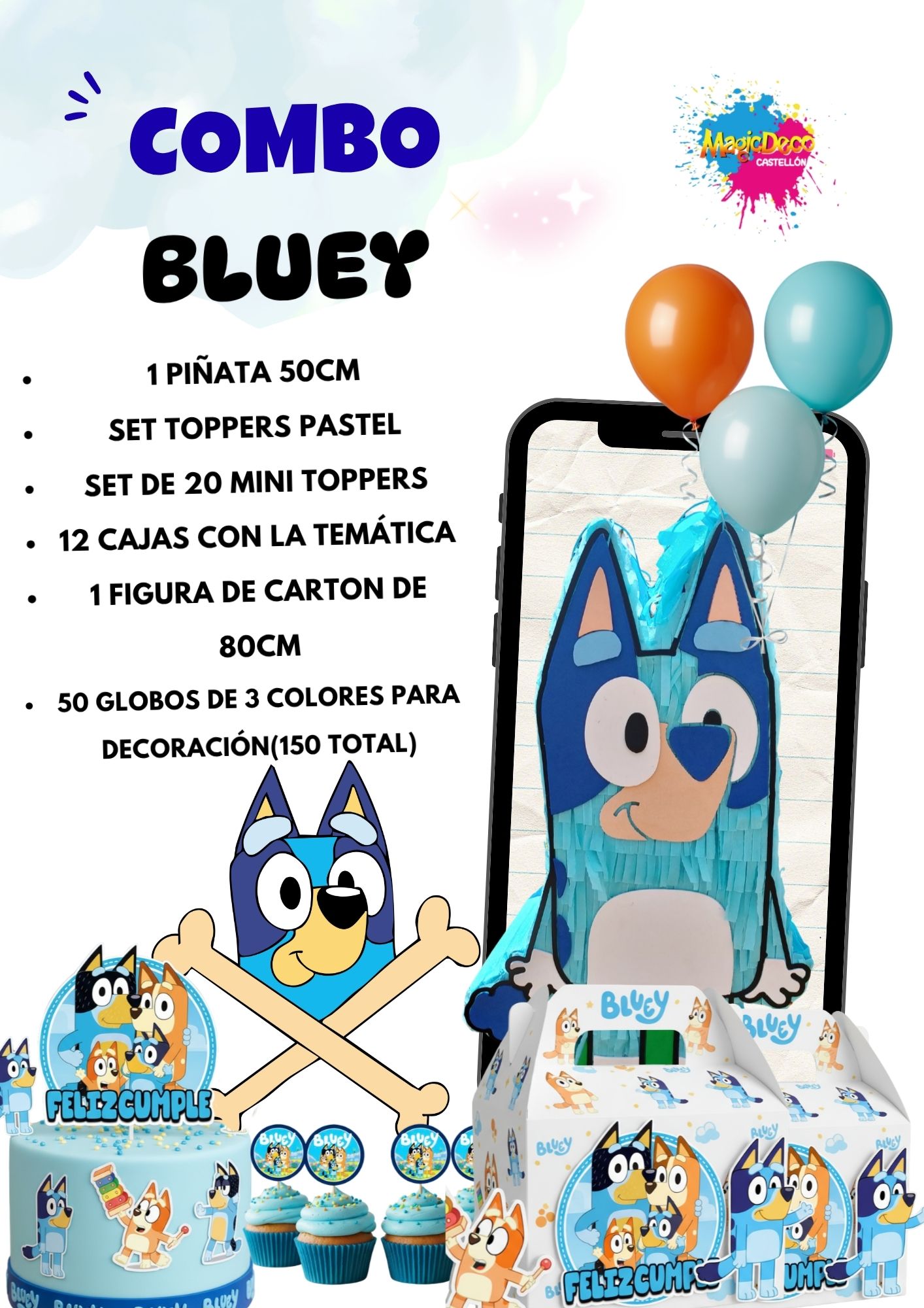 Combo Fiestero Bluey