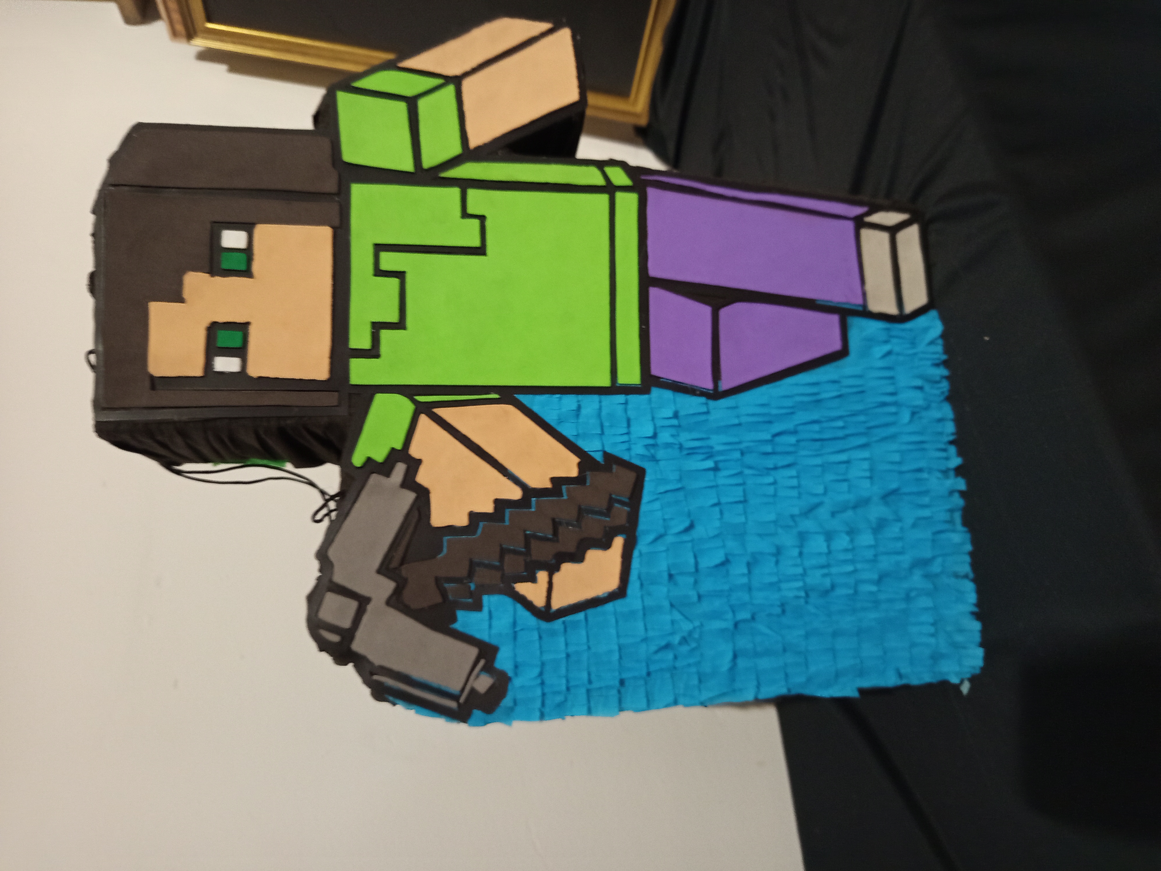 Piñata de Personaje estilo Minecraft