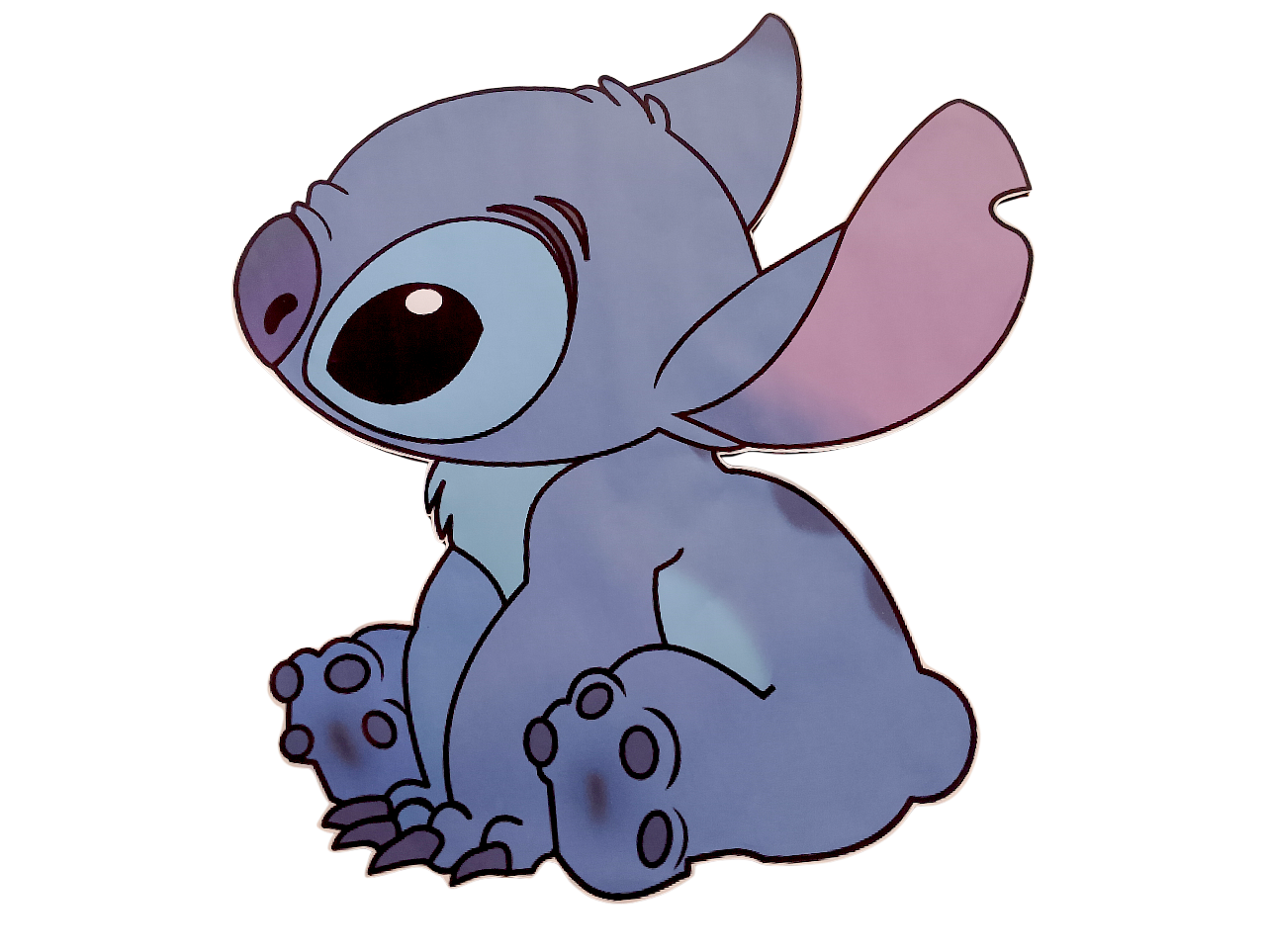 Tres figuras de Stich con base de Carton 